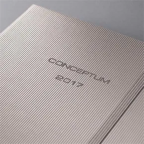 Diář "Conceptum" metalická hnědá Desert, A5, týdenní, 2017, tvrdé desky, SIGEL